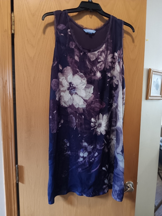 Simply Vera Vera Wang Dresses & Skirts - Womens Size XL, Simply Vera Vera Wang Purple Floral Sleeveless Dress